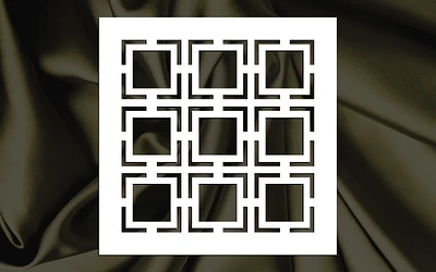 Geometric Square Reusable Stencil (Many Sizes)
