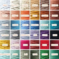 5mm Braided Cords for Macrame, approx 390ft/130yds - All for Knotting