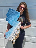 Choose Your State Beach Wall Art, Ocean Themed Decor , Housewarming Realtor Moving Gift for Family