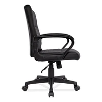 Alera Alera Breich Series Manager Chair, Supports Up to 275 lbs, 16.73" to 20.39" Seat Height, Black Seat/Back, Black Base