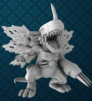 Full Greymon Line from Irnkman Minis. Total heights apx. 13mm - 102mm. Unpainted resin model kit