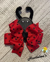 Boutique Ladybug Toddler Hair Bow