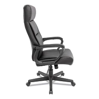Alera Alera Oxnam Series High-Back Task Chair, Supports Up to 275 lbs, 17.56" to 21.38" Seat Height, Black Seat/Back, Black Base