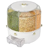 Kitcheniva 6 in 1 360° Rotating Grain Dispenser Container