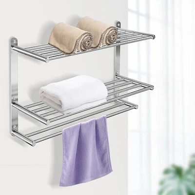 Kitcheniva 3 Layers Stainless Steel Bathroom Wall Mounted Towel Rack