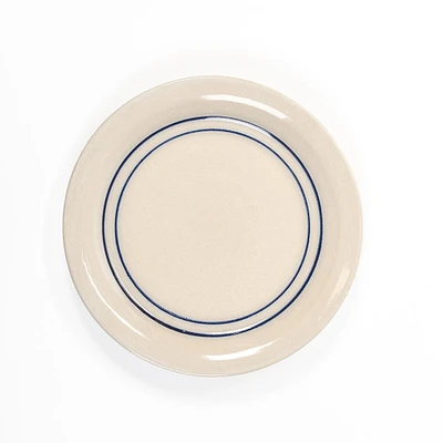 Salad Plate Blue Stripe