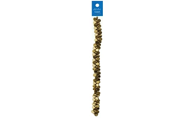 John Bead Czech Preciosa Pip 8" Strand Mtlc Gold