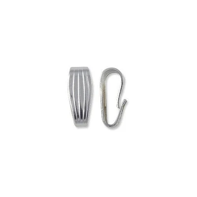 JewelrySupply Bail Snap On 11x2.5mm Sterling Silver (1-Pc)