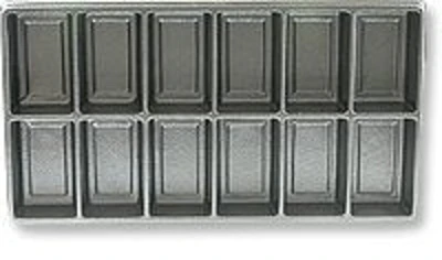 JewelrySupply Plastic Tray Standard Size 2x6 Black