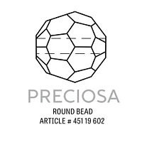 Preciosa Crystal AB Round Bead 6mm (Package of 20)