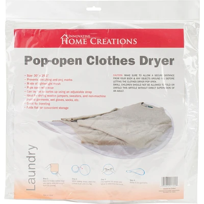 Innovative Home Creations Collapsible Sweater Dryer-30"X29.5" White