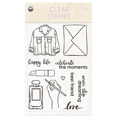 P13 Photopolymer Clear Stamps 11/Pkg-Lady's Diary