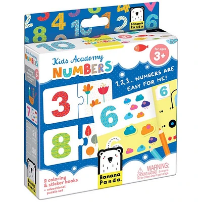 Kid Academy Numbers, Coloring Book & Puzzles