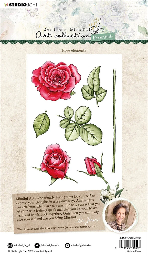 Studio Light Essentials Clear Stamps-Nr. 138, Rose Elements