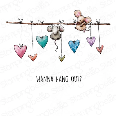 Stamping Bella Cling Stamps-Mice Hanging Out