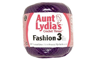 C&C Aunt Lydia's Fashion Crochet Sz3 Purple
