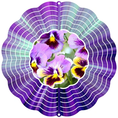 Pansy Wind Spinner