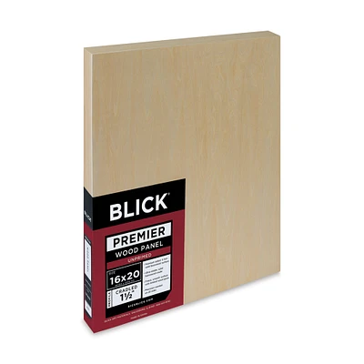 Blick Premier Wood Panel - 16" x 20", 1-1/2" Gallery Profile, Cradled