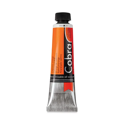 Royal Talens Cobra Water Mixable Oil Color - Cadmium Orange, 40 ml tube