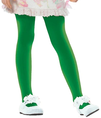 The Costume Center Green Opaque Size Tights Girl Child Halloween Costume - Large
