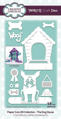 Creative Expressions  Die Paper Cuts 3D - The Dog House