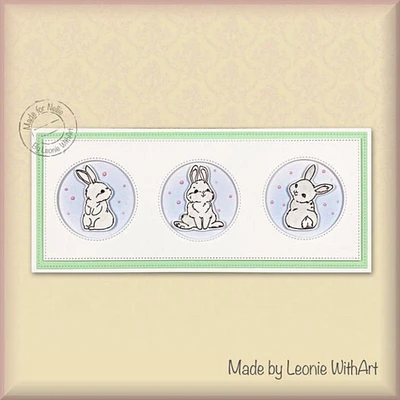 Nellie's Choice  Clear Stamp Spring - Cute Rabbit-1