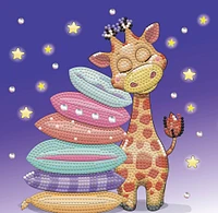 DIAMOND DOTZ ® - Giraffe Pillow Dotz Box, Partial Drill, Round Dotz, Diamond Painting Kits, Diamond Art Kits for Adults, Gem Art,  Diamond Art, Diamond Dotz Kits, 8.7"x8.7"