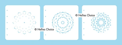 Nellie's Choice Layered Combi Stencil Set Mandala