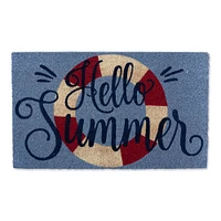 Contemporary Home Living 30" Vibrant Unique "Hello Summer" Rectangular Doormat