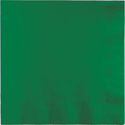 Party Central Club Pack of 250 Emerald Green Premium 3-Ply Disposable Dinner Party Napkins 8.75"