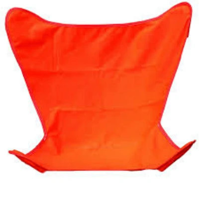 The Hamptons Collection 35" Orange Outdoor Heavy-Duty Replacement Cover for Butterfly Chair
