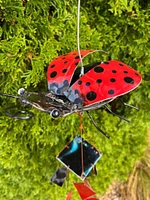 Recycled Metal Art Chime - Ladybug