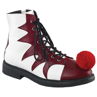 The Costume Center Red and White Evil Clown Men Adult Shoe - Size 11