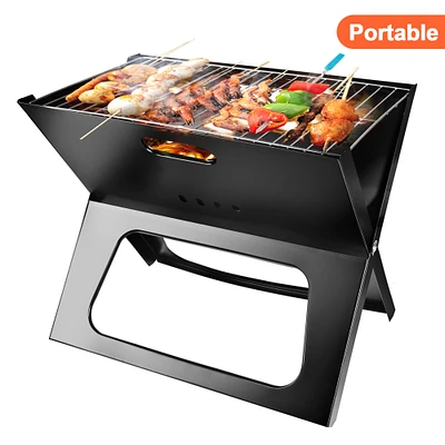 Global Phoenix Portable BBQ Barbecue Grill Foldable Charcoal Grill Camping Garden Outdoor Travel