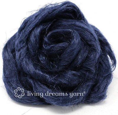 Hemp - Beautifully Dyed Vivid Colors, Combed Top Roving for Spinning, Blending, Felting, Weaving.