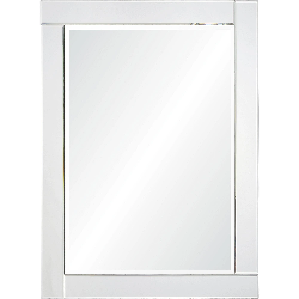 Signature Home Collection 32" Clear Polished Framed Rectangular Wall Mirror