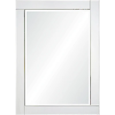 Signature Home Collection 32" Clear Polished Framed Rectangular Wall Mirror