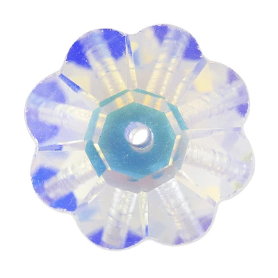 Preciosa Crystal Loch Flower 14mm Crystal AB (Package of 5)