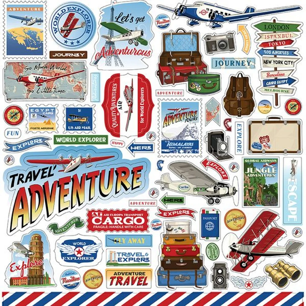 Carta Bella Our Travel Adventure: Element  Stickers