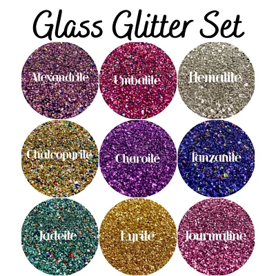 Glass Glitter Set by Glitter Heart Co.™