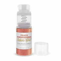 Peach Edible Glitter Spray - Edible Powder Dust Spray Glitter for Food, Drinks, Strawberries, Muffins, Cake Decorating. FDA Compliant (4 Gram Pump)