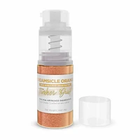 Creamsicle Orange Edible Glitter Spray - Edible Powder Dust Spray Glitter for Food, Drinks, Strawberries, Muffins, Cake Decorating. FDA Compliant (4 Gram Pump)