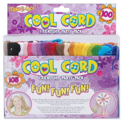 Janlynn Cool Cord Friendship Party Pack-Assorted Colors