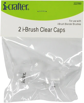 i-crafter i-Brush Clear Caps 2/Pkg