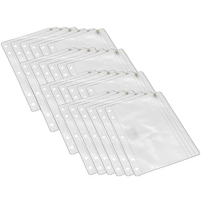 Clear Vinyl Pencil Pouch With Zip-Lock Closure, Pack Of 24