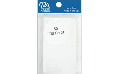 Gift Card 2x3.5 50pc White