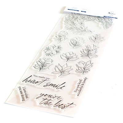 Pinkfresh Studio Clear Stamp Set 4"X12"-Enchanting Flora