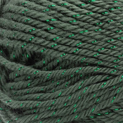 (Pack of 3) Caron Simply Soft Party Yarn-Dark Sage Sparkle