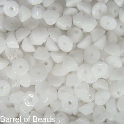 Konos Par Puca®, Czech glass bead, Opaque White, 10 grams