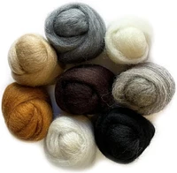 12" Wool Roving 8-Pack - Furry Friends (2oz)